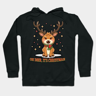 Oh Deer It's Christmas Reindeer Hoodie